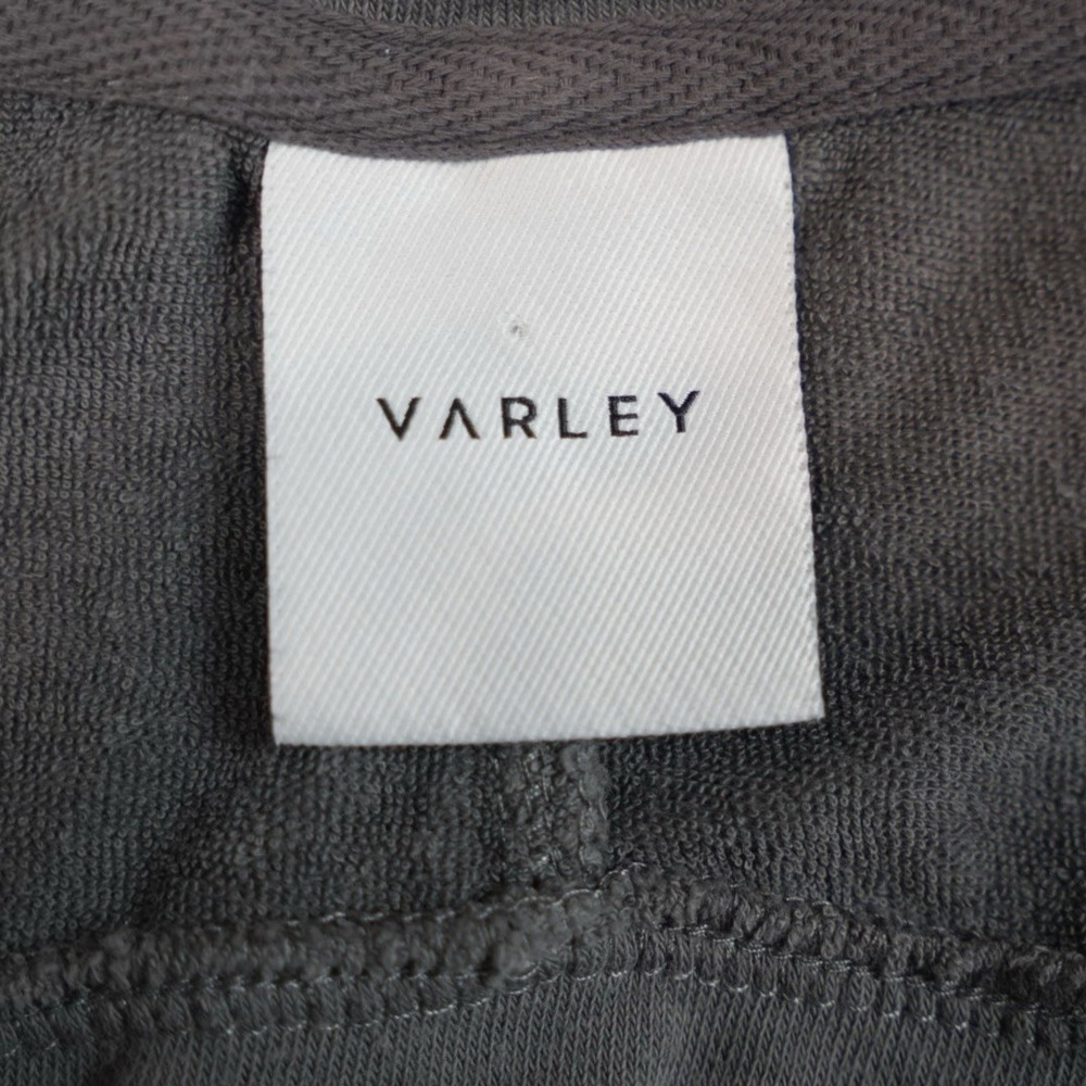 Varley Lyle Top Large Pavement Gray Terry Cotton Oversized Sweatshirt - Picture 3 of 8